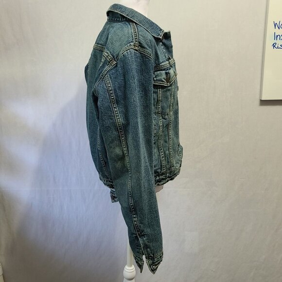 Abercrombie And Fitch Lined Denim Jacket Women's Size Small - Picture 2 of 9